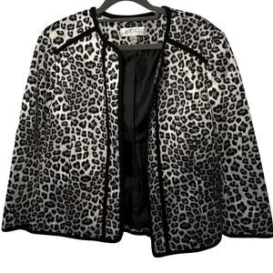 Vintage Kasper Cheetah Suit Jacket Blazer Women’s - Size L/XL